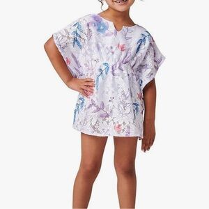 NWT Disney Frozen 2 Cover-Up Floral Leaf Design for Girls, sz 7/8